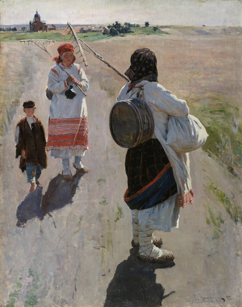 A munkához, 1895 alkotó: Sergei Arsenevich Vinogradov