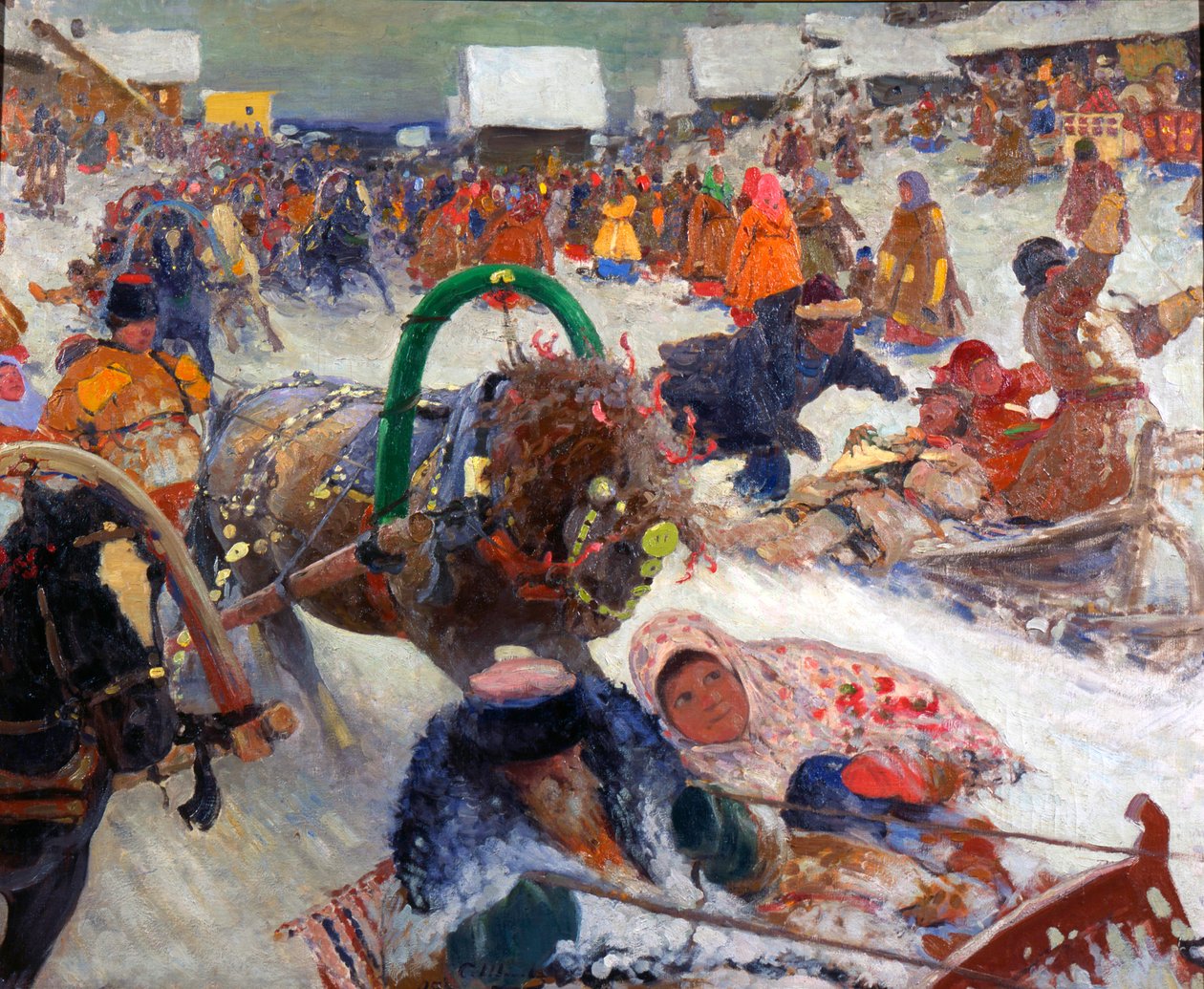 Húshagyó, 1905. alkotó: Sergei Ivanov