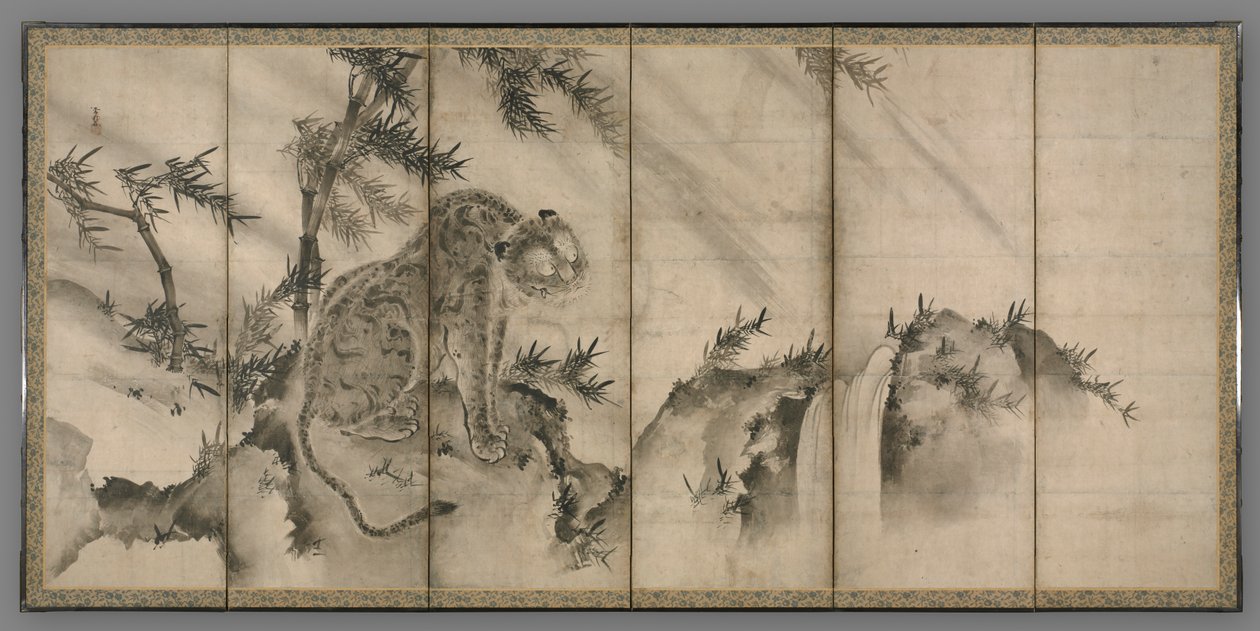 Tigris, 1500-as évek. alkotó: Sesson Shkei