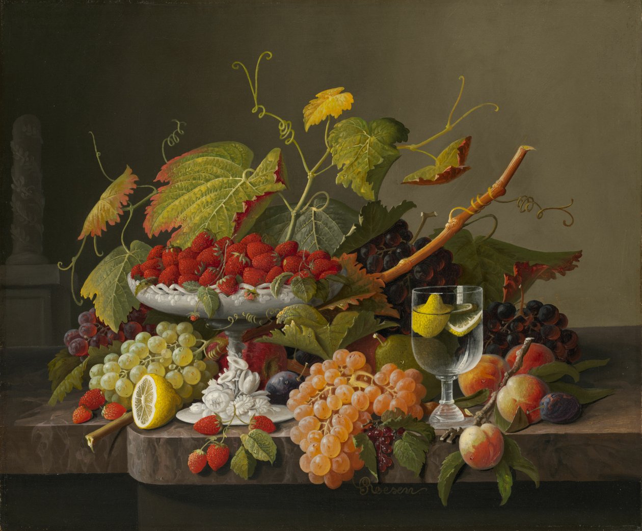 An Abundance of Fruit, c. 1860. alkotó: Severin Roesen