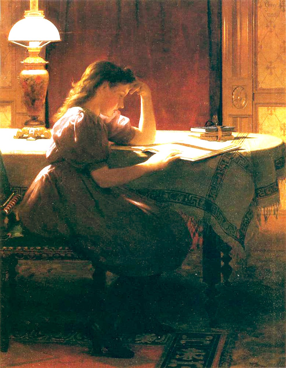 Házi feladat, 1895 alkotó: Seymour Joseph Guy
