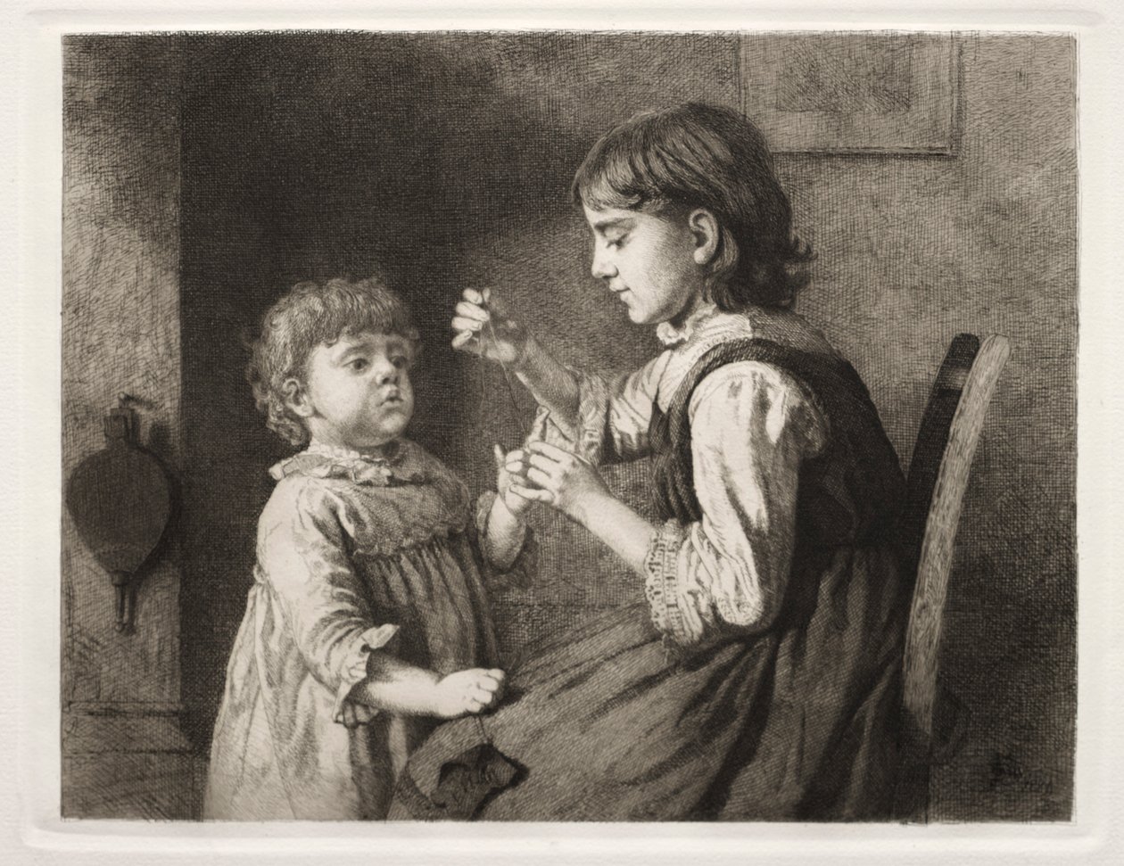 Az első kézimunka, 1884. alkotó: Seymour Joseph Guy