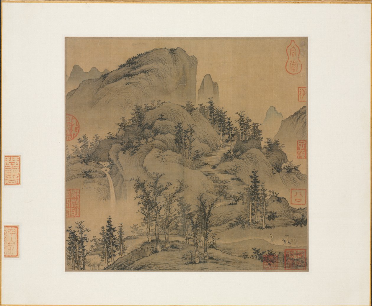 Utazók az Autumn Mountainsben, 1300-as évek 1. fele. alkotó: Sheng Mou