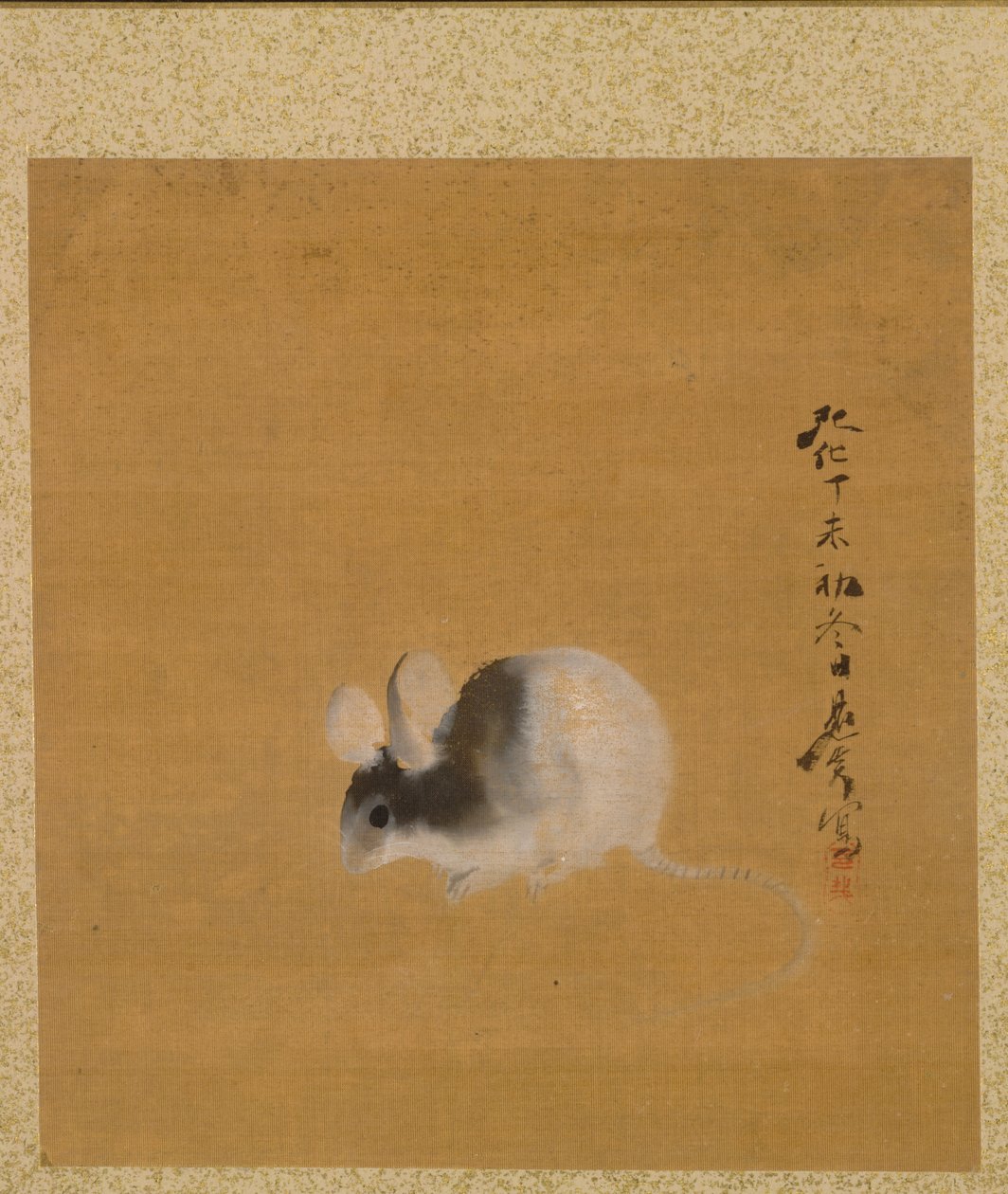 Egér a festmények albumából alkotó: Shibata Zeshin