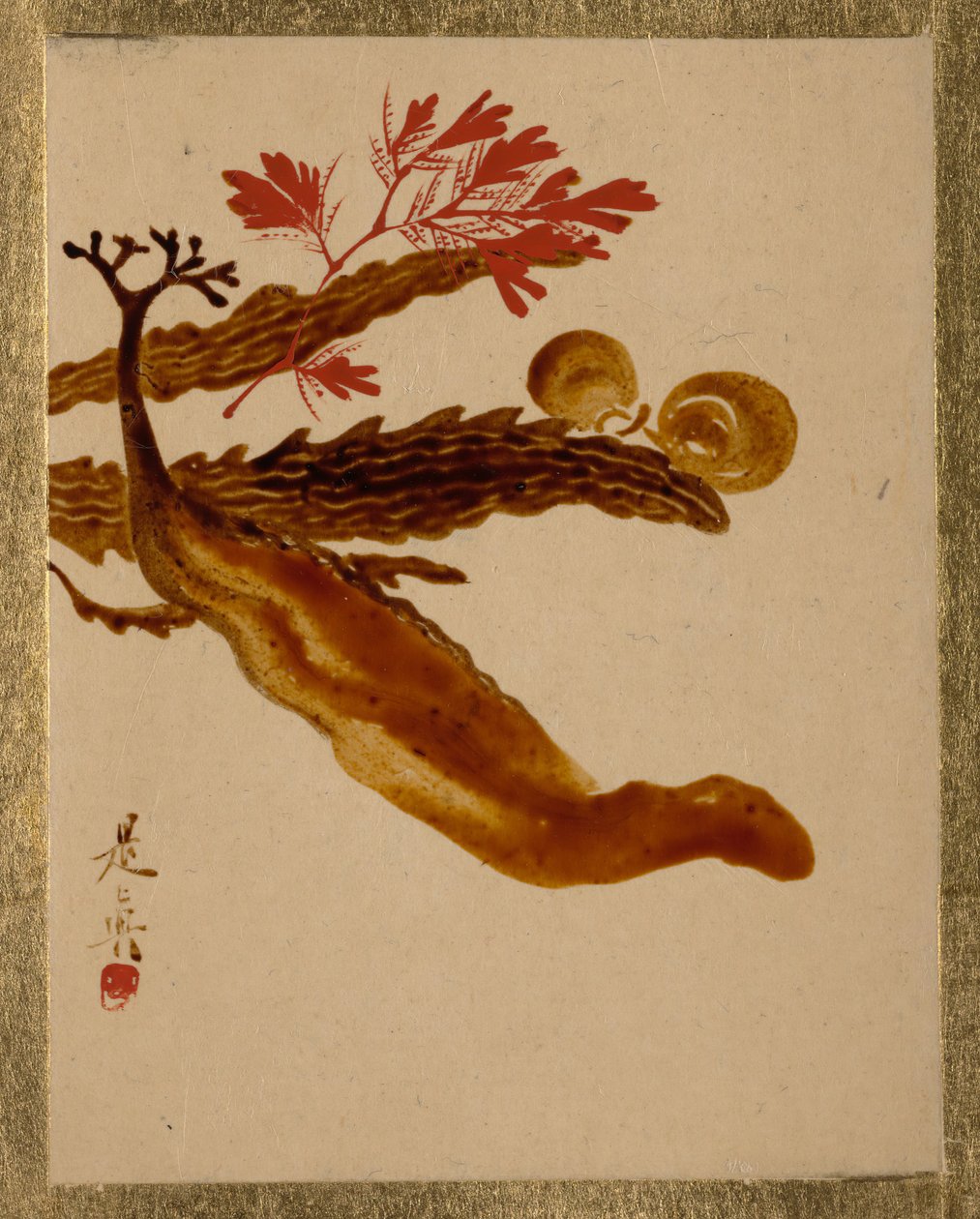 Hínár. alkotó: Shibata Zeshin