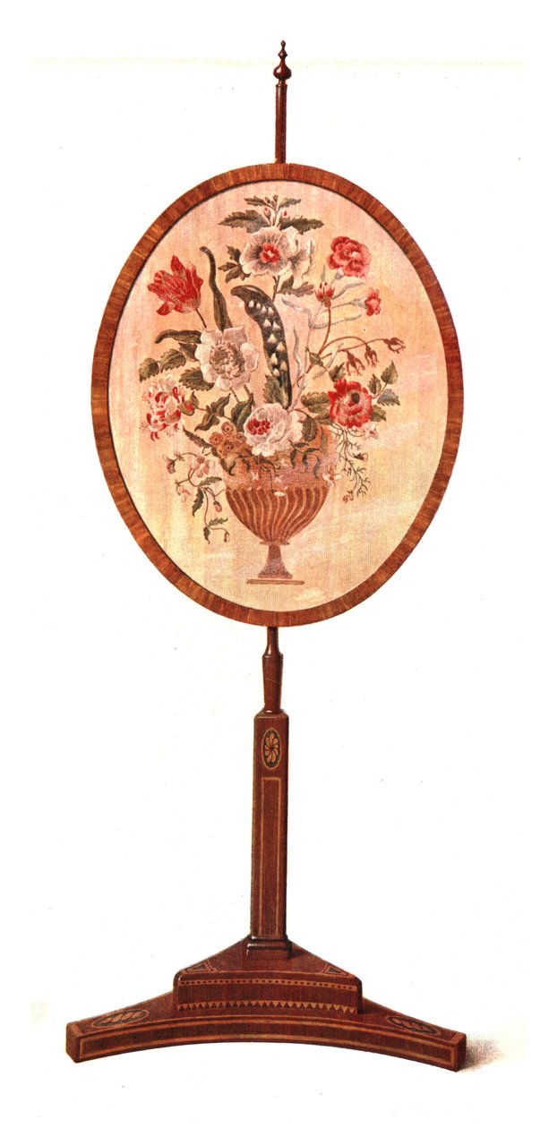 Berakásos mahagóni rúdképernyő, 1908. alkotó: Shirley Charles Llewellyn Slocombe