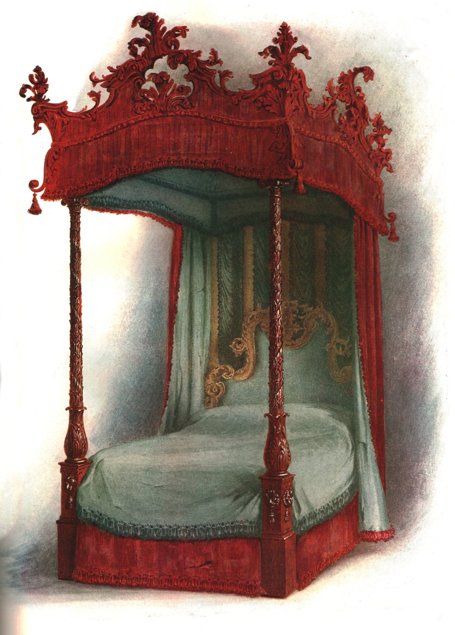 Mahagóni ágy, 1906 alkotó: Shirley Charles Llewellyn Slocombe