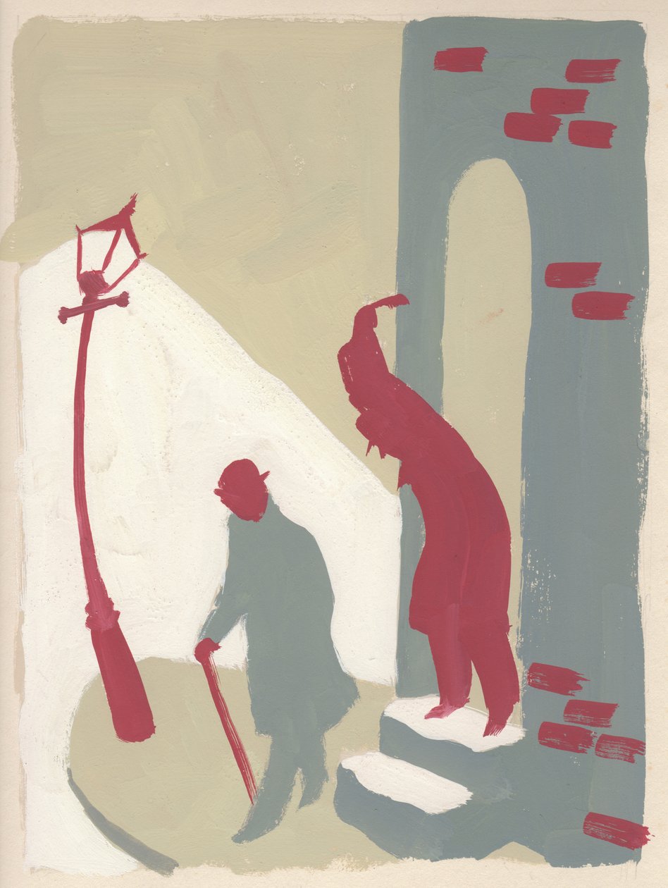 Les egy sikátorban, 1950. alkotó: Shirley Markham