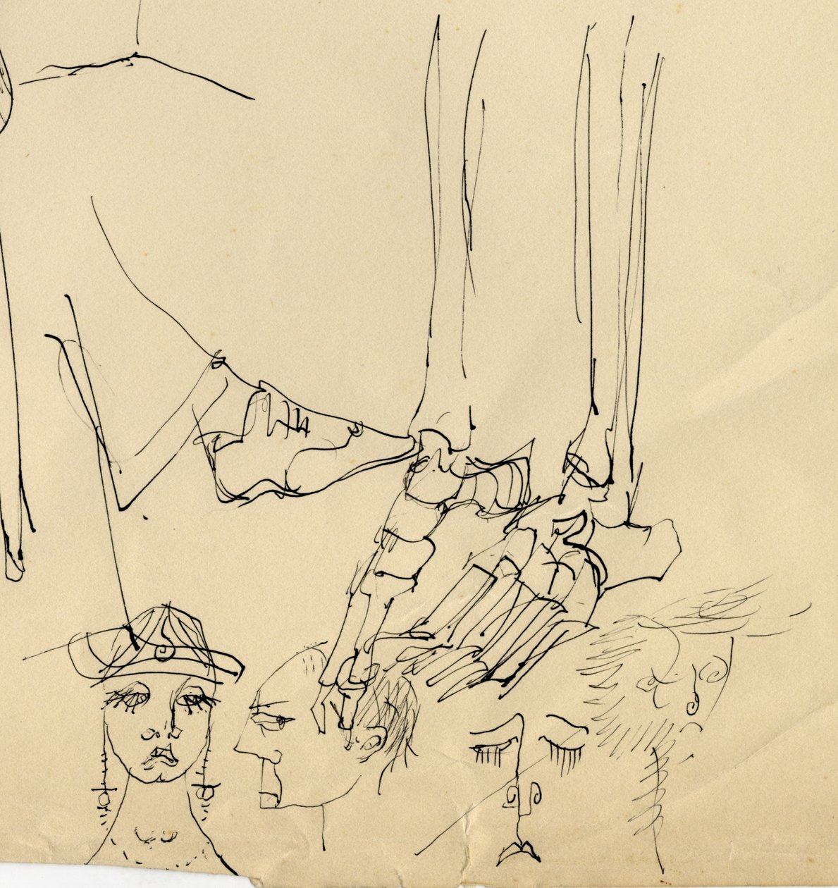 Arcok és a láb csontjai, 1953. alkotó: Shirley Markham
