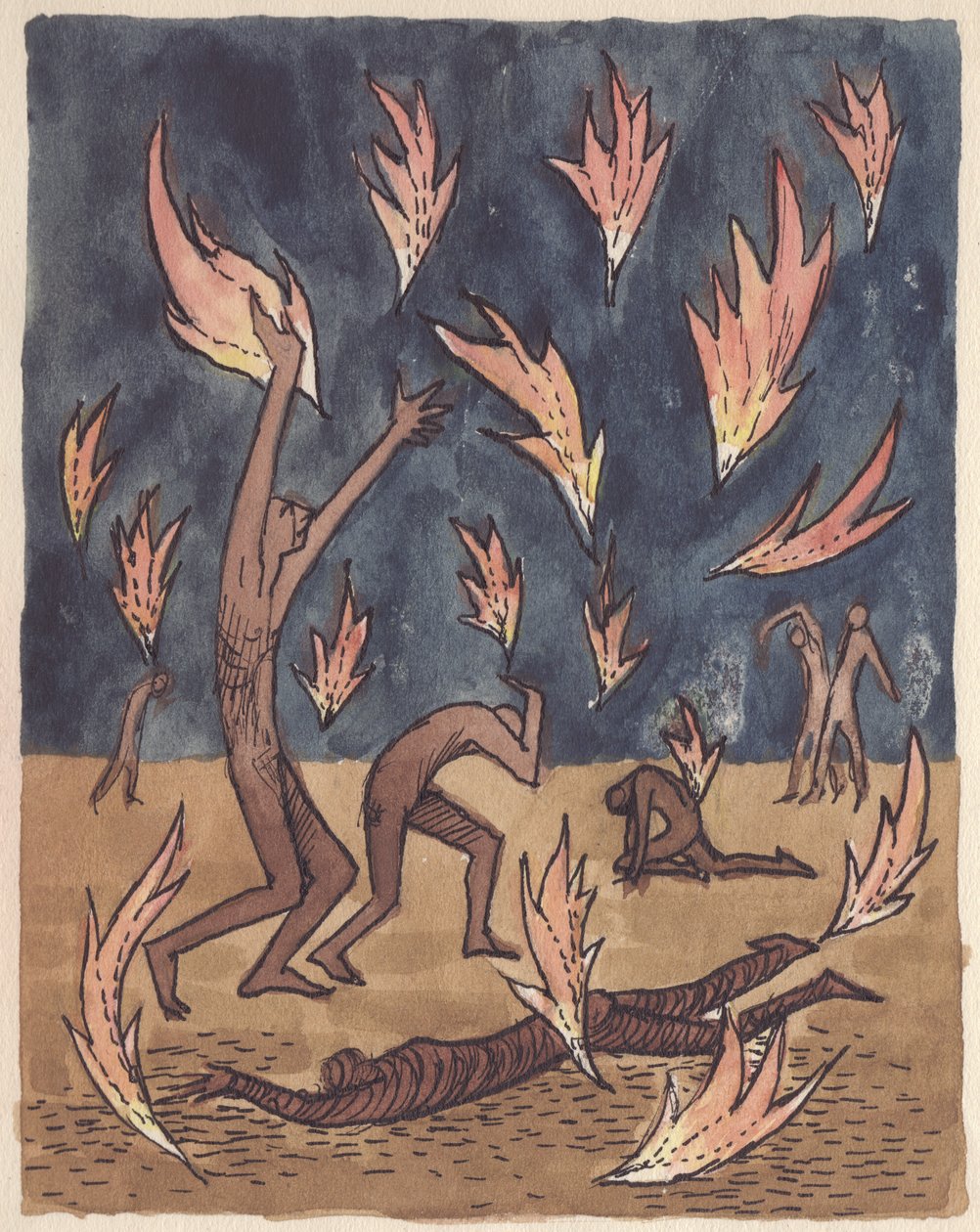 Zuhanó lángok, 1951. alkotó: Shirley Markham