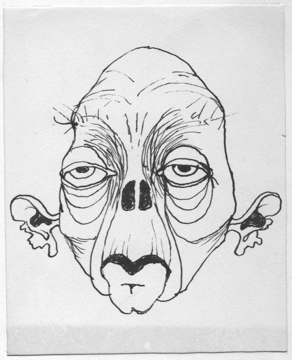 Groteszk arc, 1952. alkotó: Shirley Markham