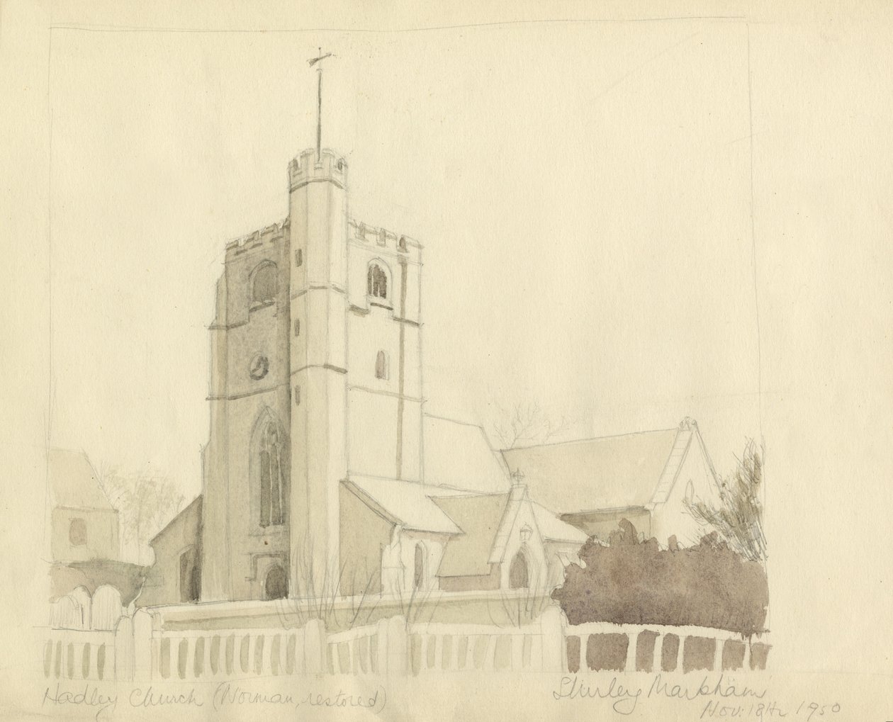 "Hadley Church", 1950. alkotó: Shirley Markham