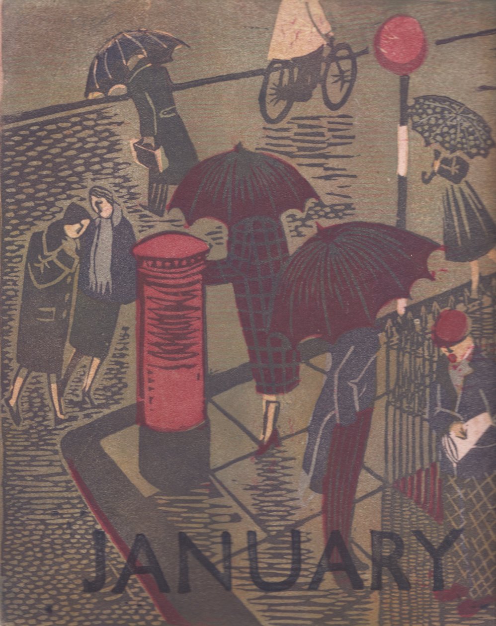 "január", 1951. alkotó: Shirley Markham
