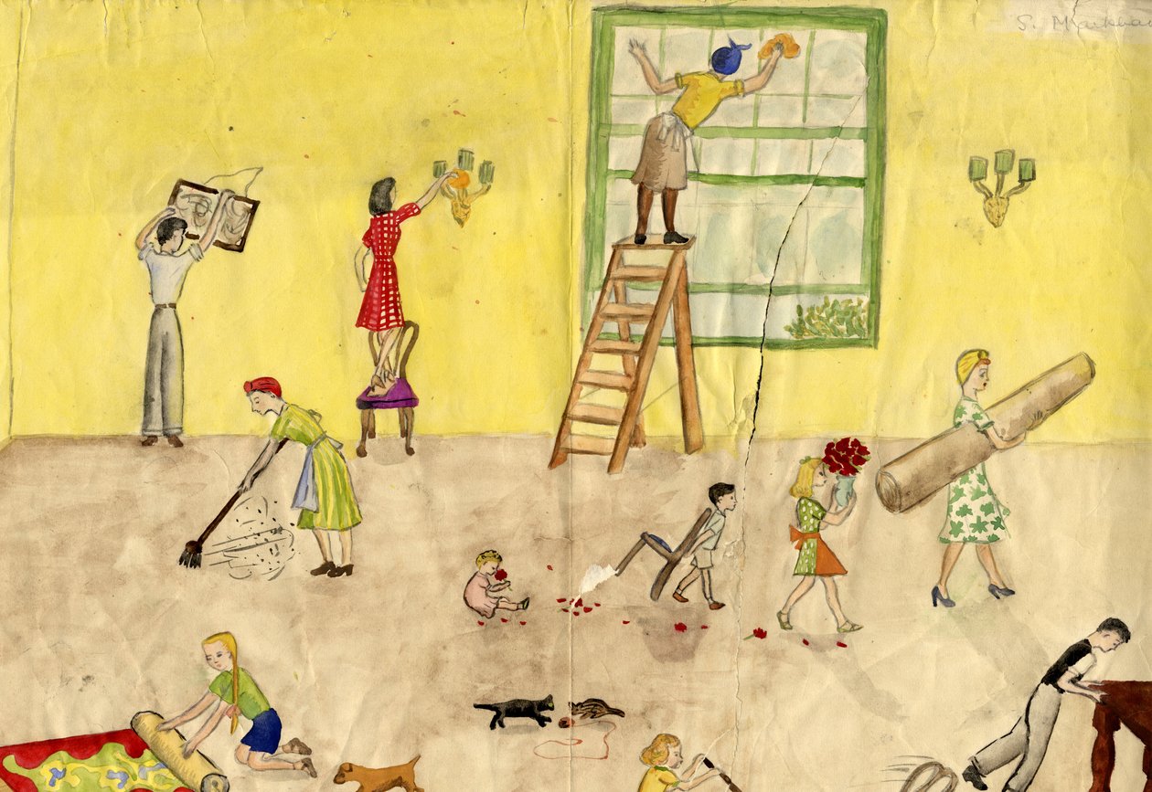 Tavaszi nagytakarítás, 1944. alkotó: Shirley Markham