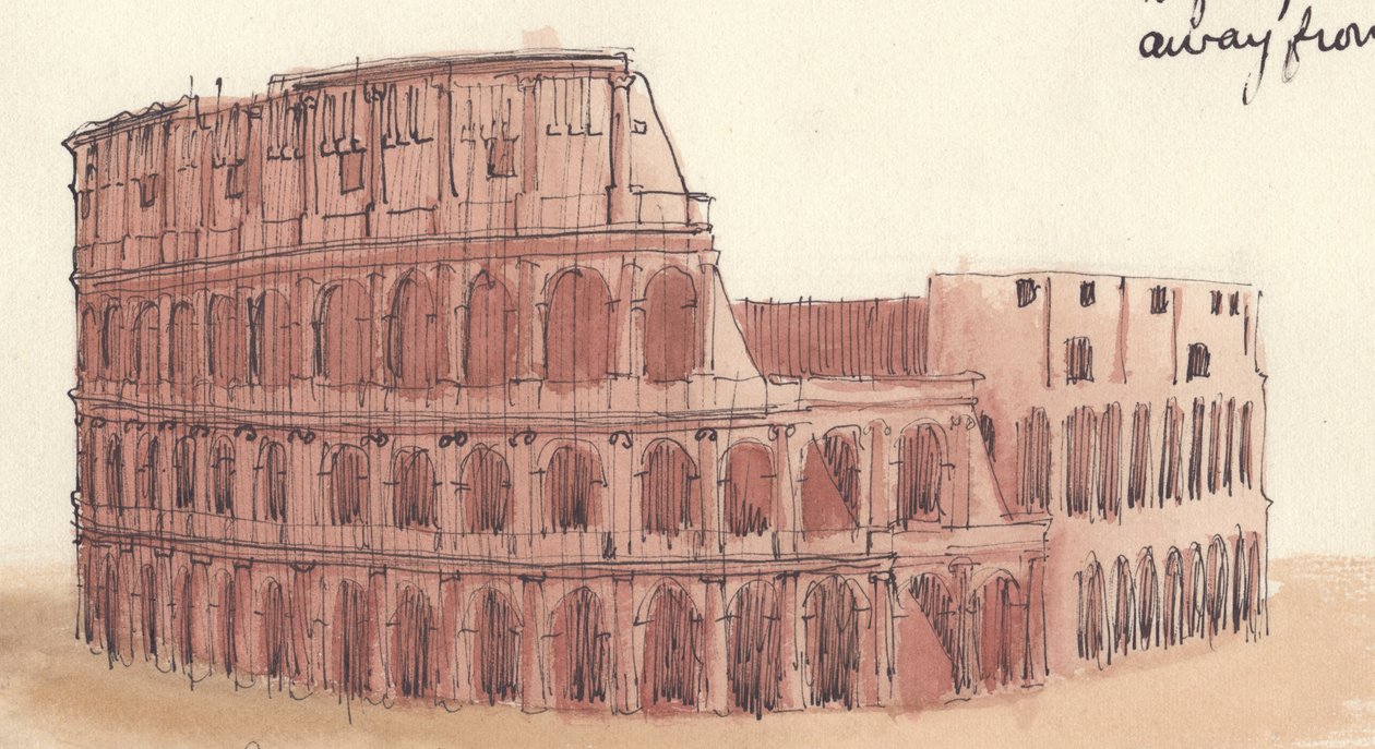 A Colosseum, Róma, Olaszország, 1951. alkotó: Shirley Markham