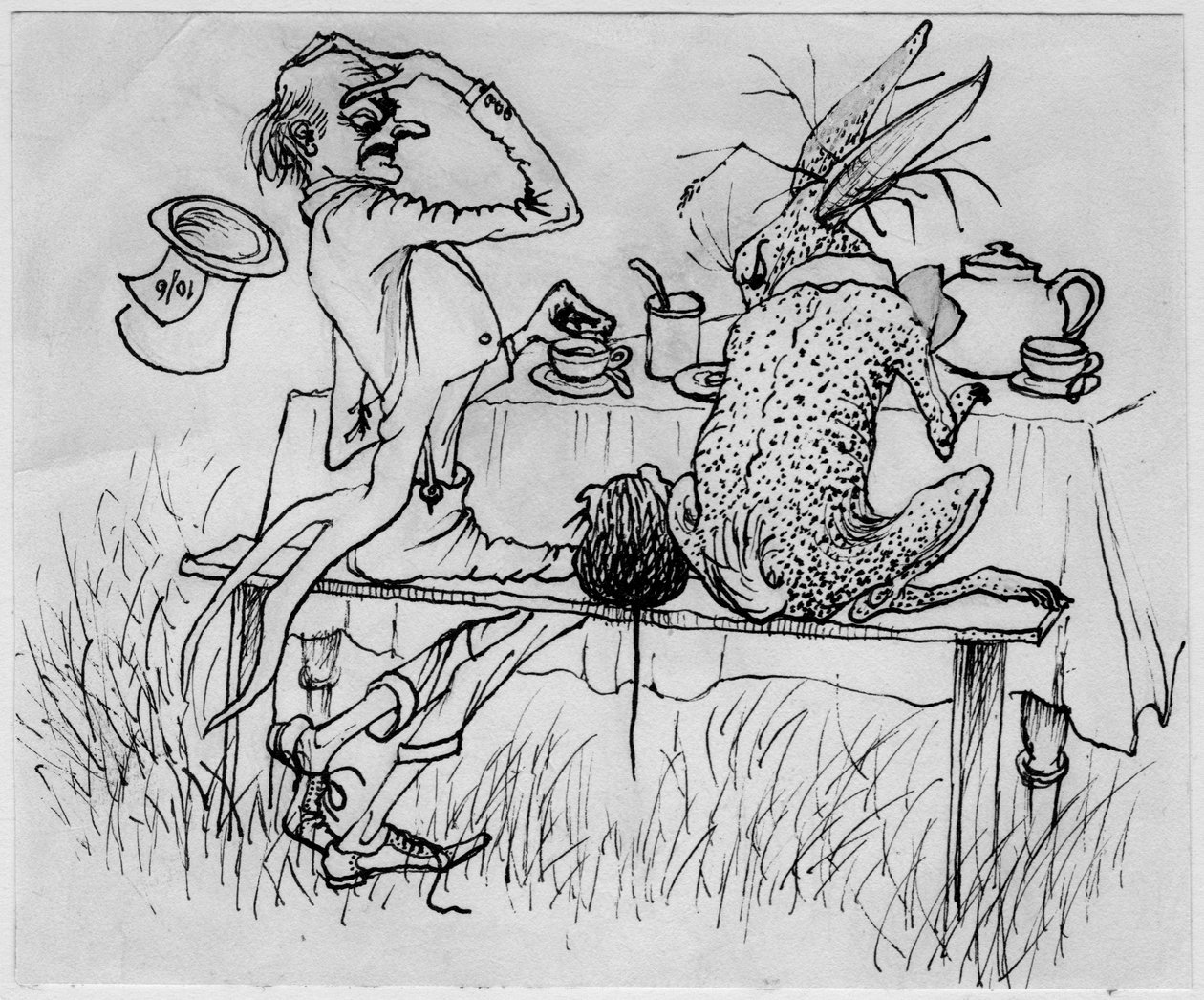 Az őrült kalapos és a nyúl, 1953. alkotó: Shirley Markham