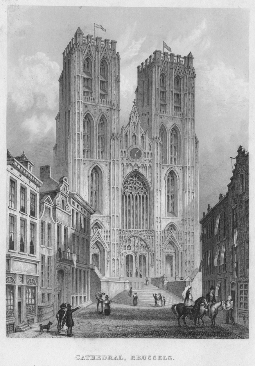 Katedrális, Brüsszel, 1850 alkotó: Shury and Son