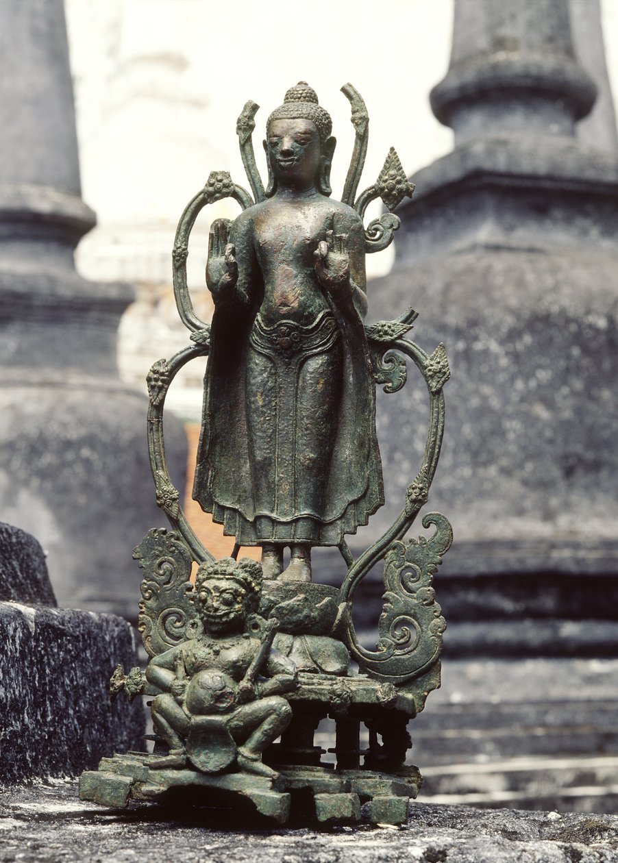 Buddha érvelő pózban (bronz) alkotó: Siamese School