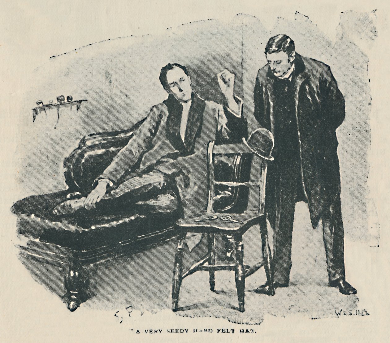 Egy nagyon romlott kemény filckalap, 1892 alkotó: Sidney Paget