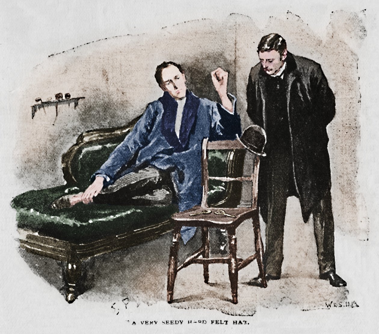 Egy nagyon romlott kemény filckalap, 1892 alkotó: Sidney Paget