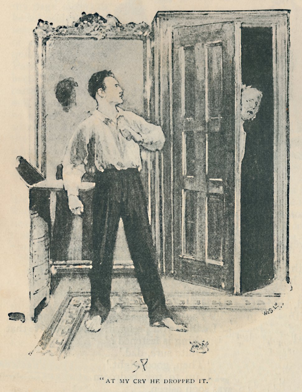 At My Cry He Dopped It, 1892 alkotó: Sidney Paget