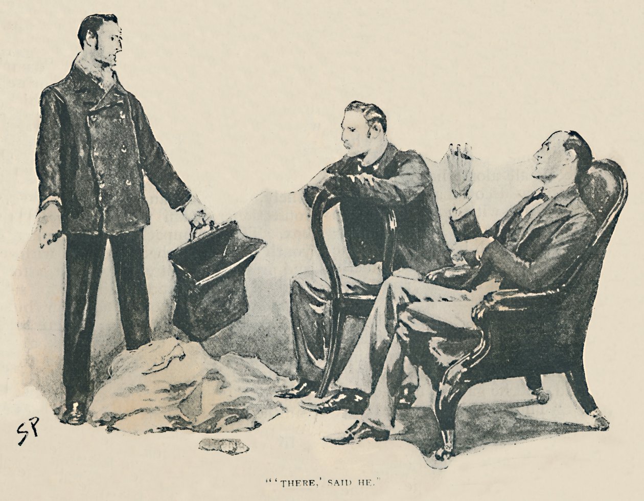 Ott mondta, 1892 alkotó: Sidney Paget