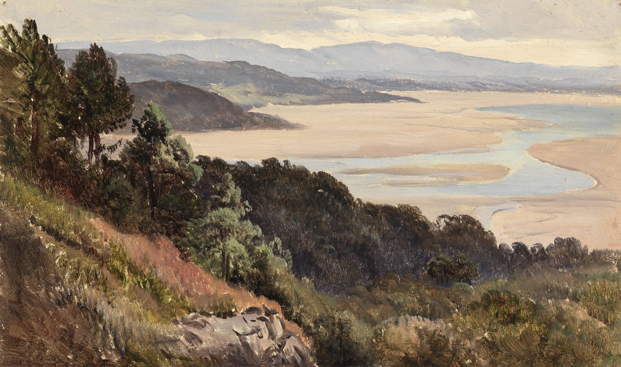 Lancaster Sands (olaj, papír) alkotó: Sidney Richard Percy