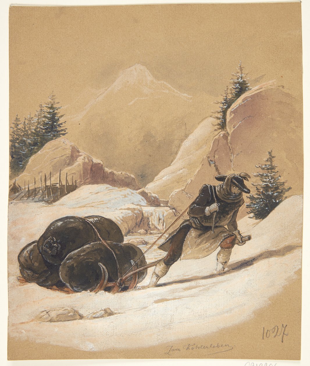 Férfi szán alkotó: Sigmund Ferdinand Ritter von Perger