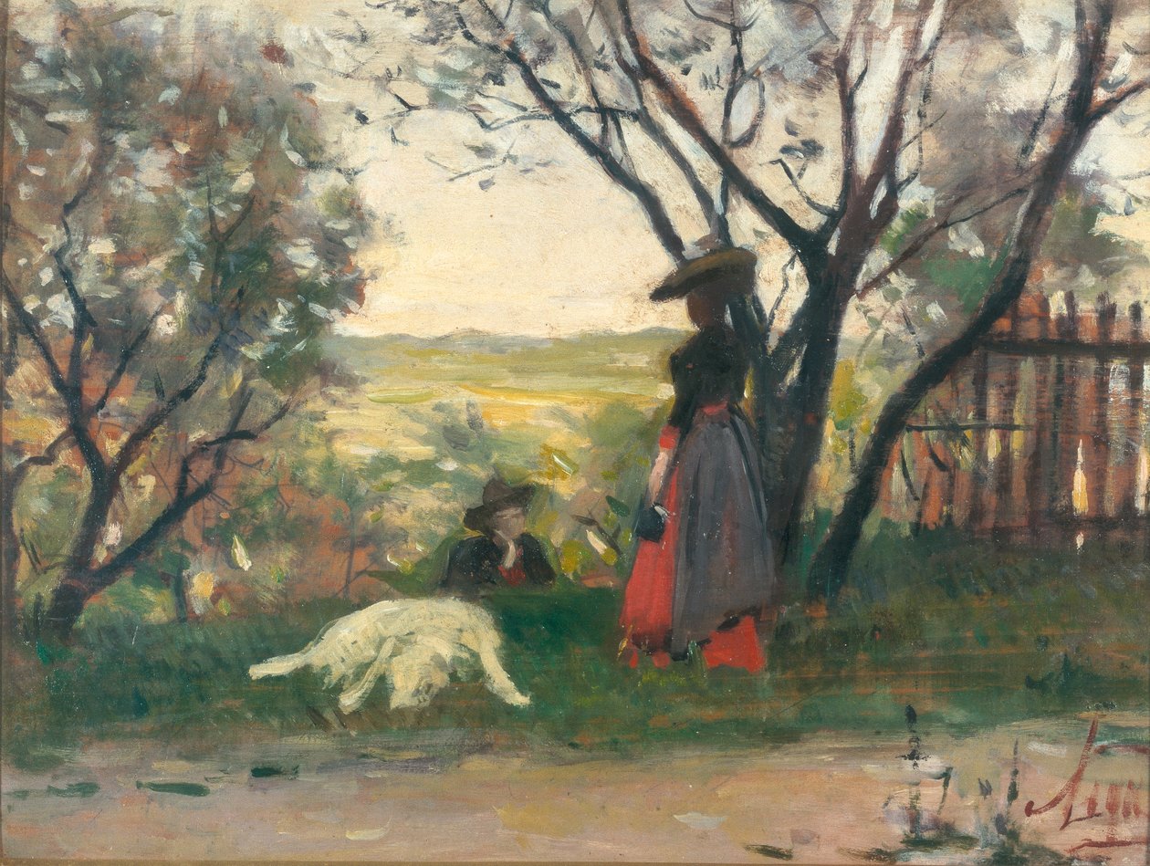 A kert úrnője alkotó: Silvestro Lega