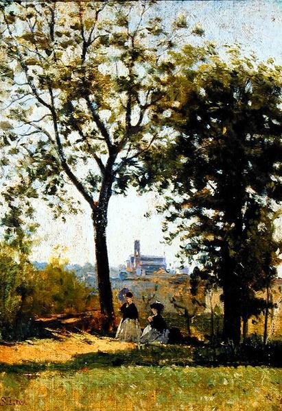 Keresztek hegye (olaj, vászon) alkotó: Silvestro Lega
