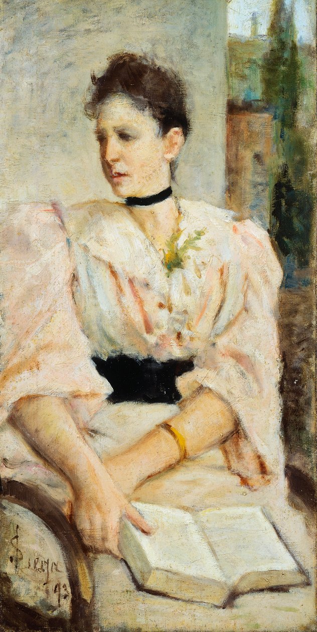 Paola Bandini portréja alkotó: Silvestro Lega
