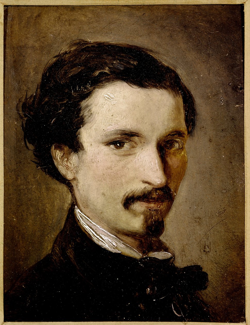 Önarckép (olaj, vászon alkotó: Silvestro Lega