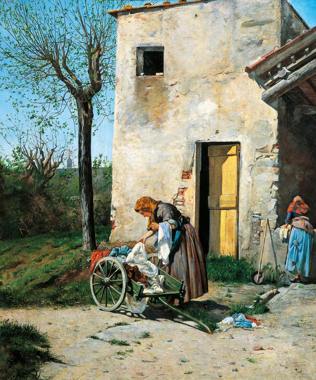 Mosók Firenze közelében alkotó: Silvestro Lega