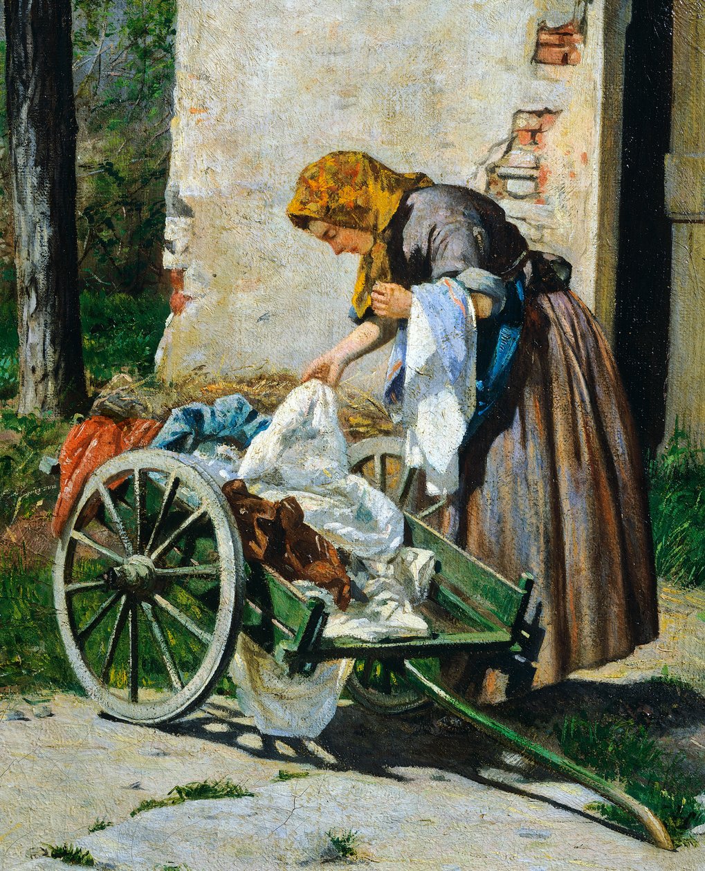Mosók Firenze közelében alkotó: Silvestro Lega