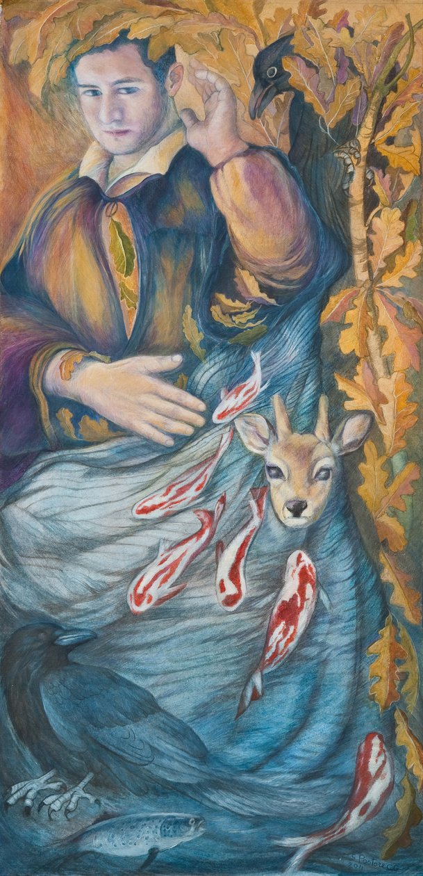 Trusted Companions, 2011 (wc és pasztell, papíron) alkotó: Silvia Pastore