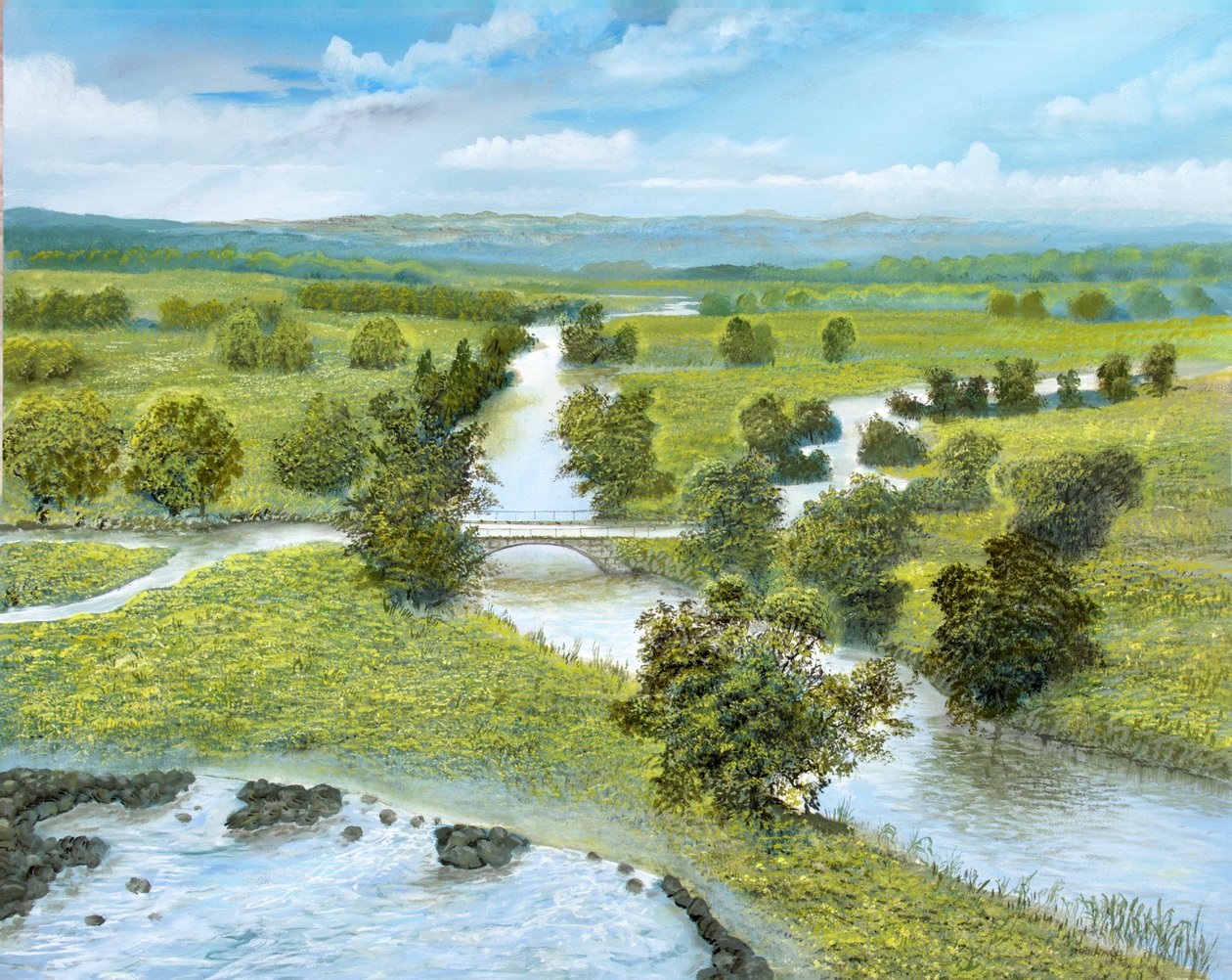 Flussbrücke alkotó: Silvian Sternhagel