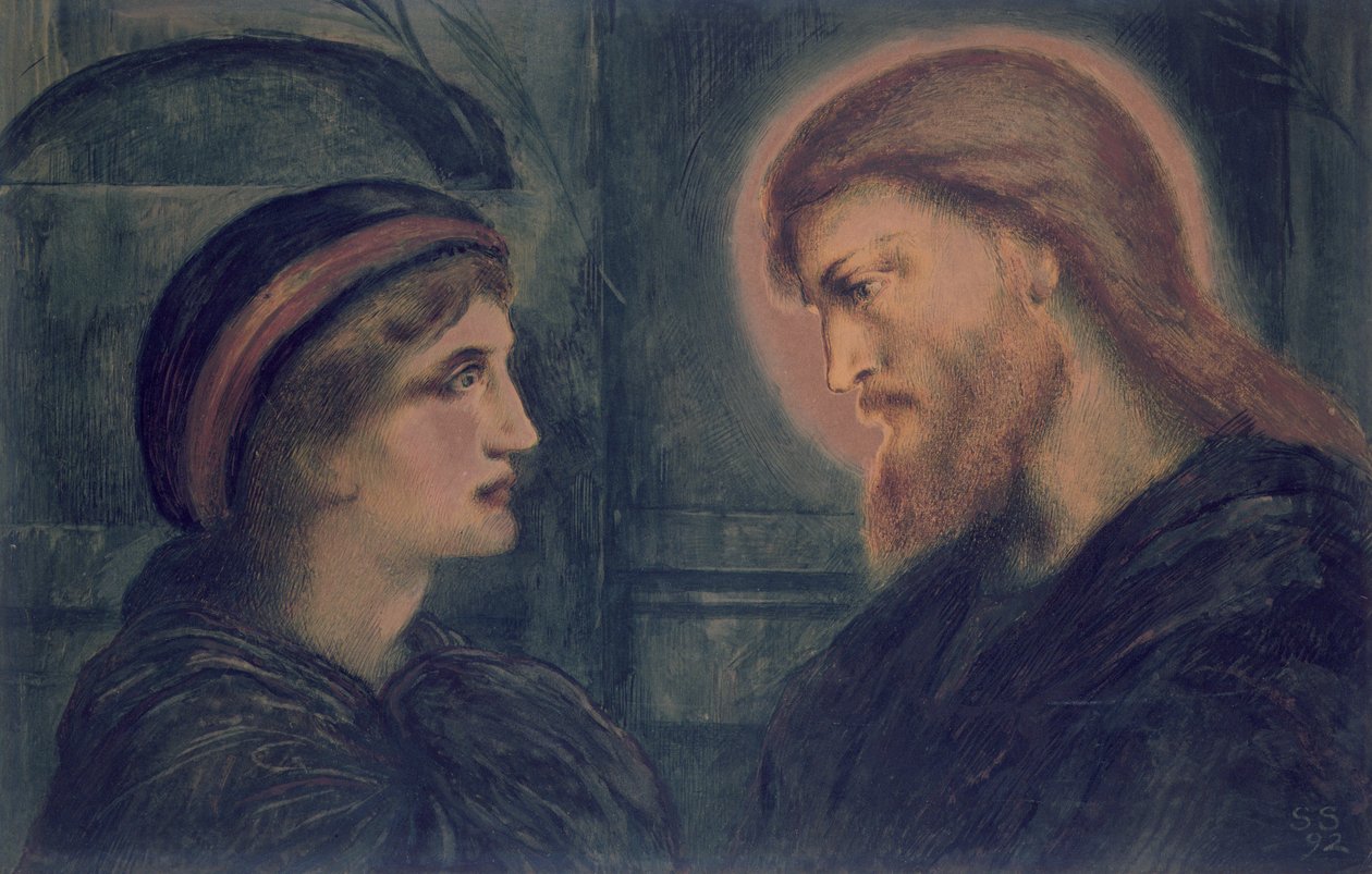 Krisztus és ifjúság, 1892 alkotó: Simeon Solomon