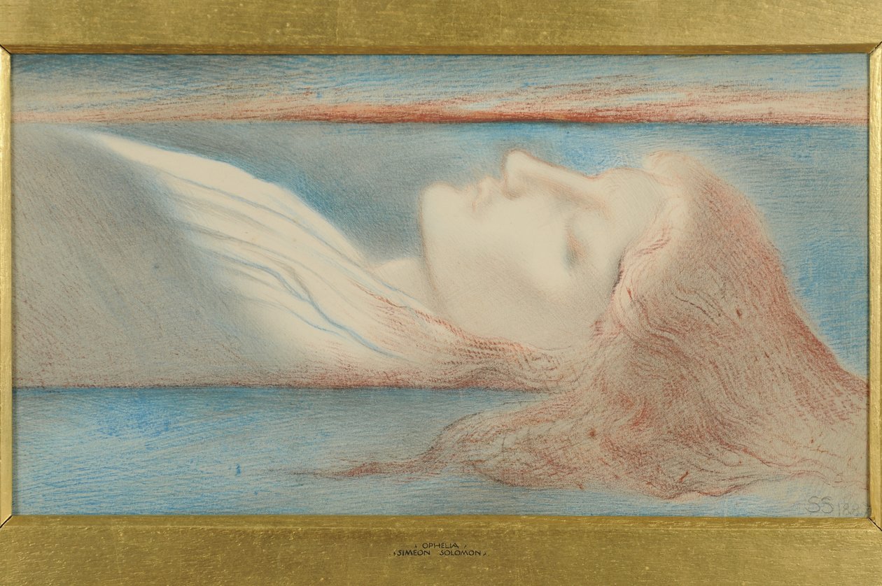 Ophelia, 1887 alkotó: Simeon Solomon