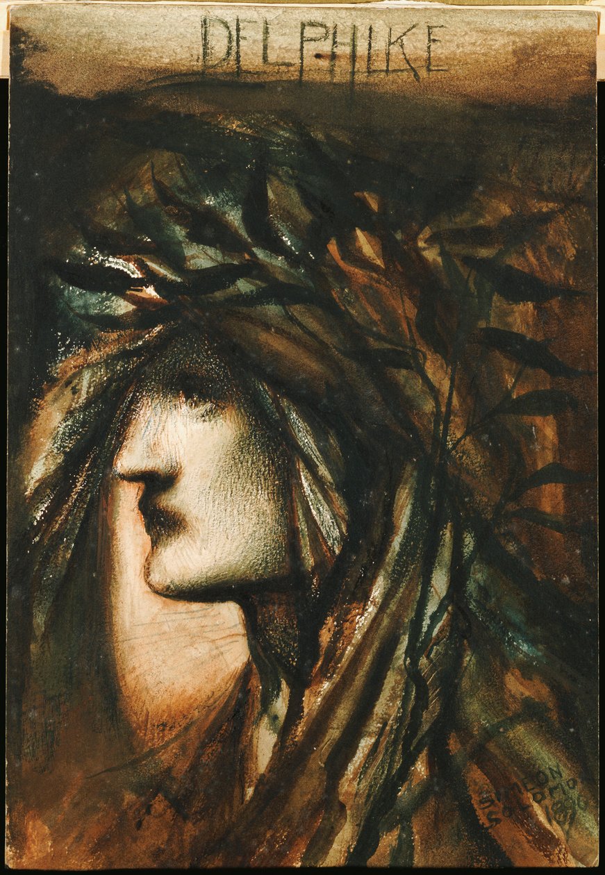 Delphike, 1896 alkotó: Simeon Solomon