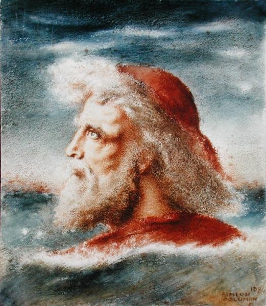 Egy ember feje alkotó: Simeon Solomon