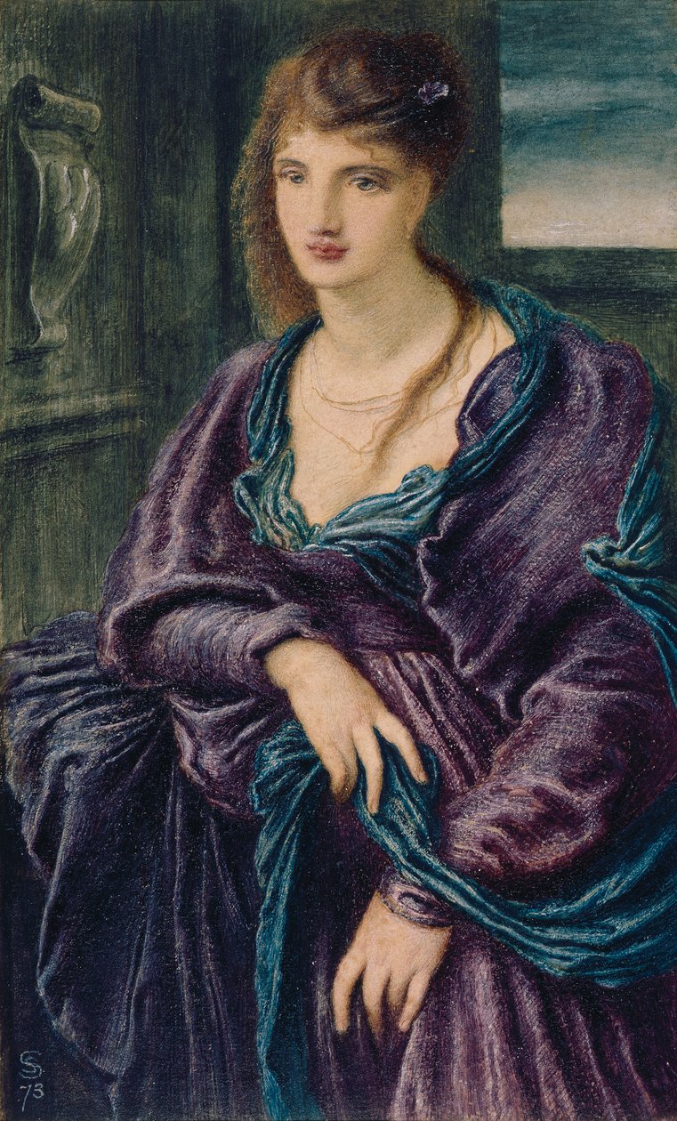 Tanulmány: Női alak alkotó: Simeon Solomon