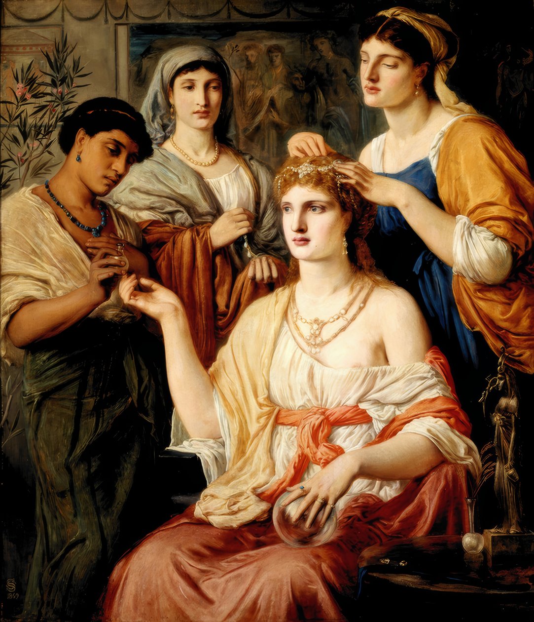 Egy római hölgy WC-je alkotó: Simeon Solomon