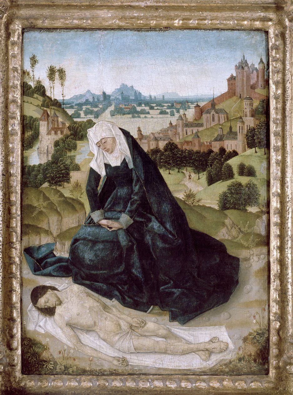 Pietà (tempera a panelen) alkotó: Simon Marmion