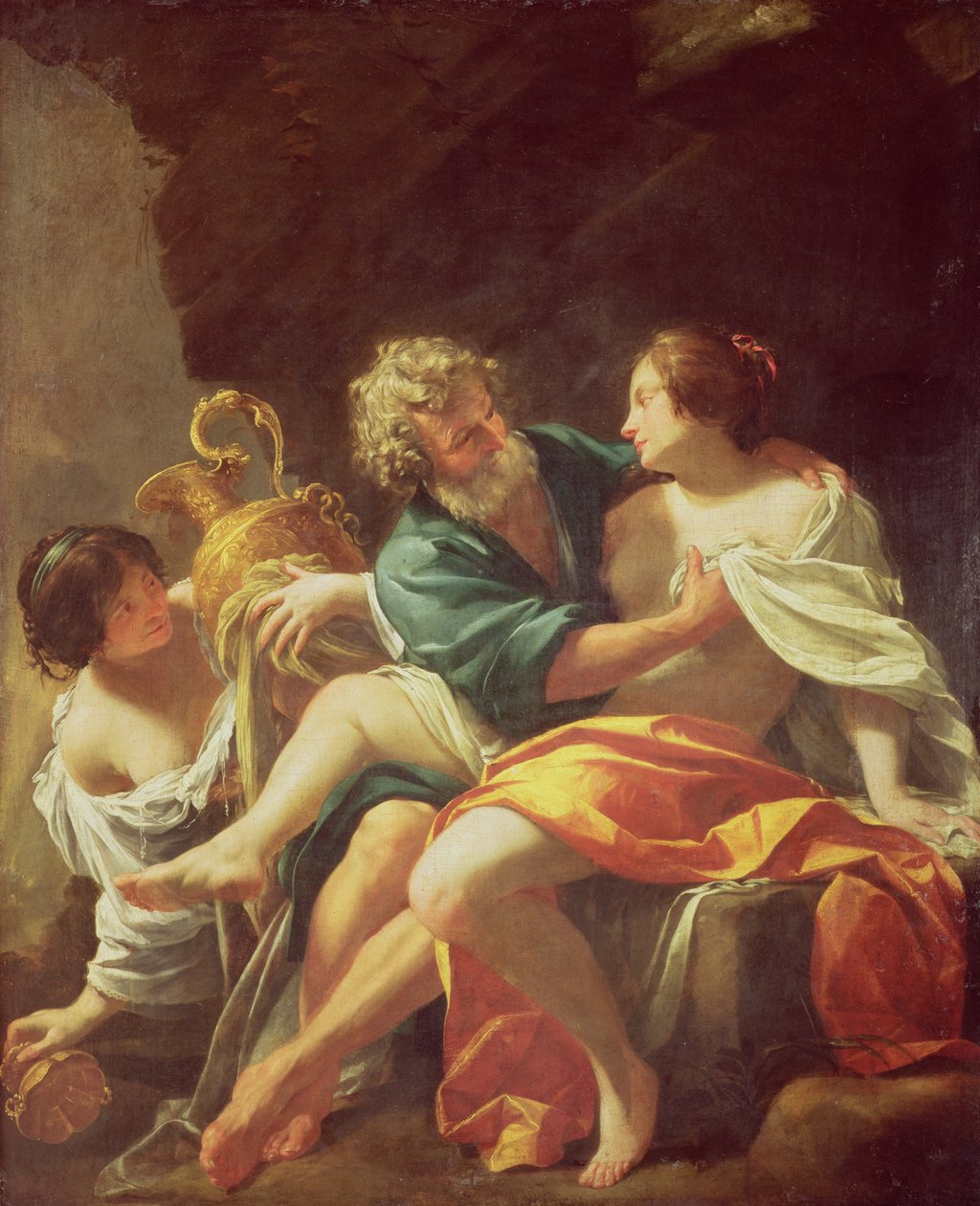 Lót és lányai, 1630 körül alkotó: Simon Vouet