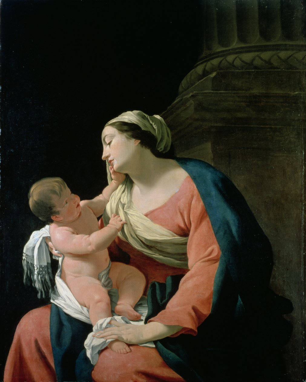 Madonna és gyermeke, 17. század alkotó: Simon Vouet