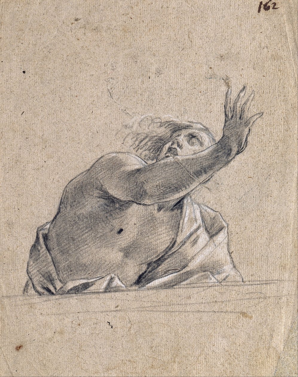 Emelt karral a mellvéd mögött alkotó: Simon Vouet