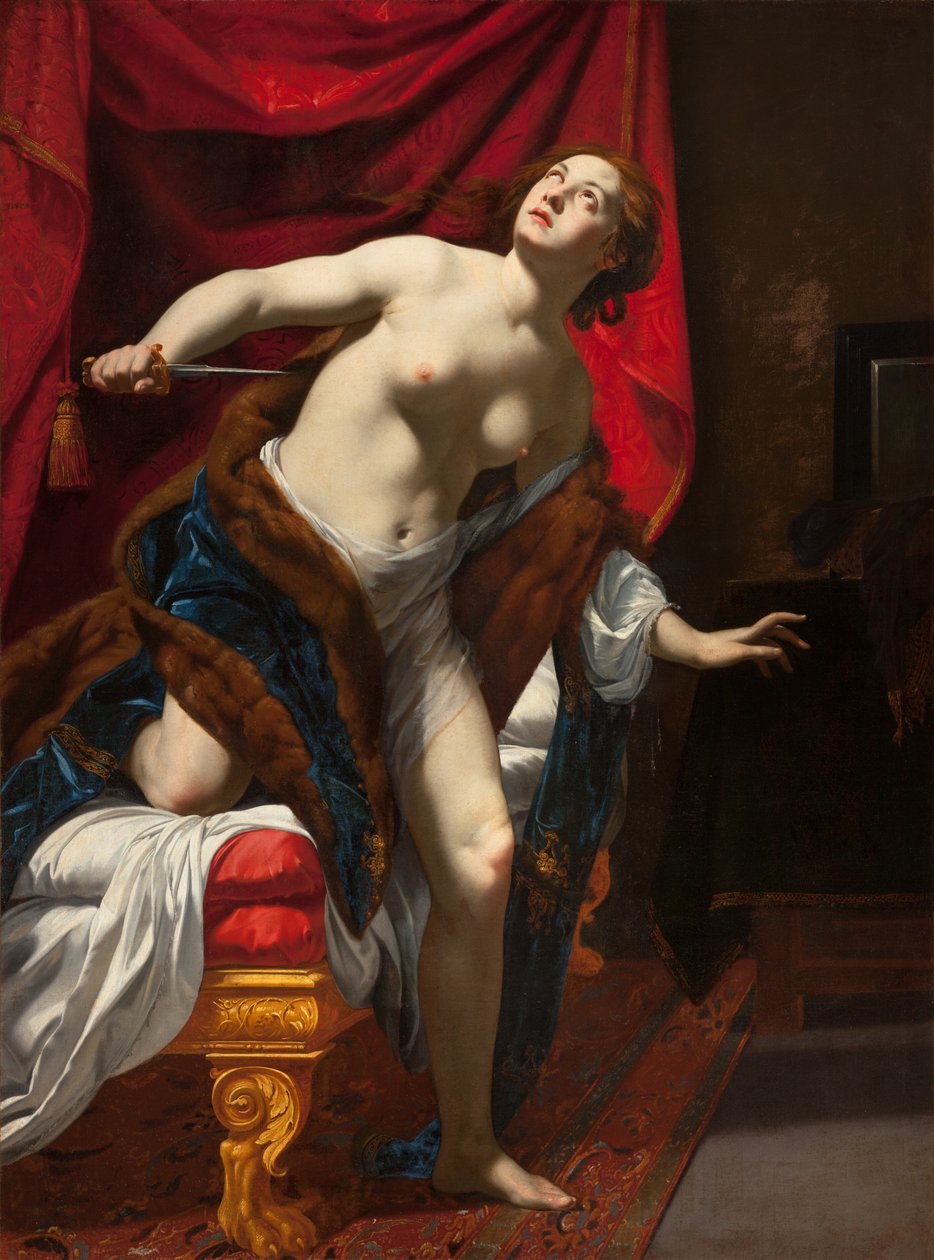 Lucrece öngyilkossága, 1625 körül alkotó: Simon Vouet