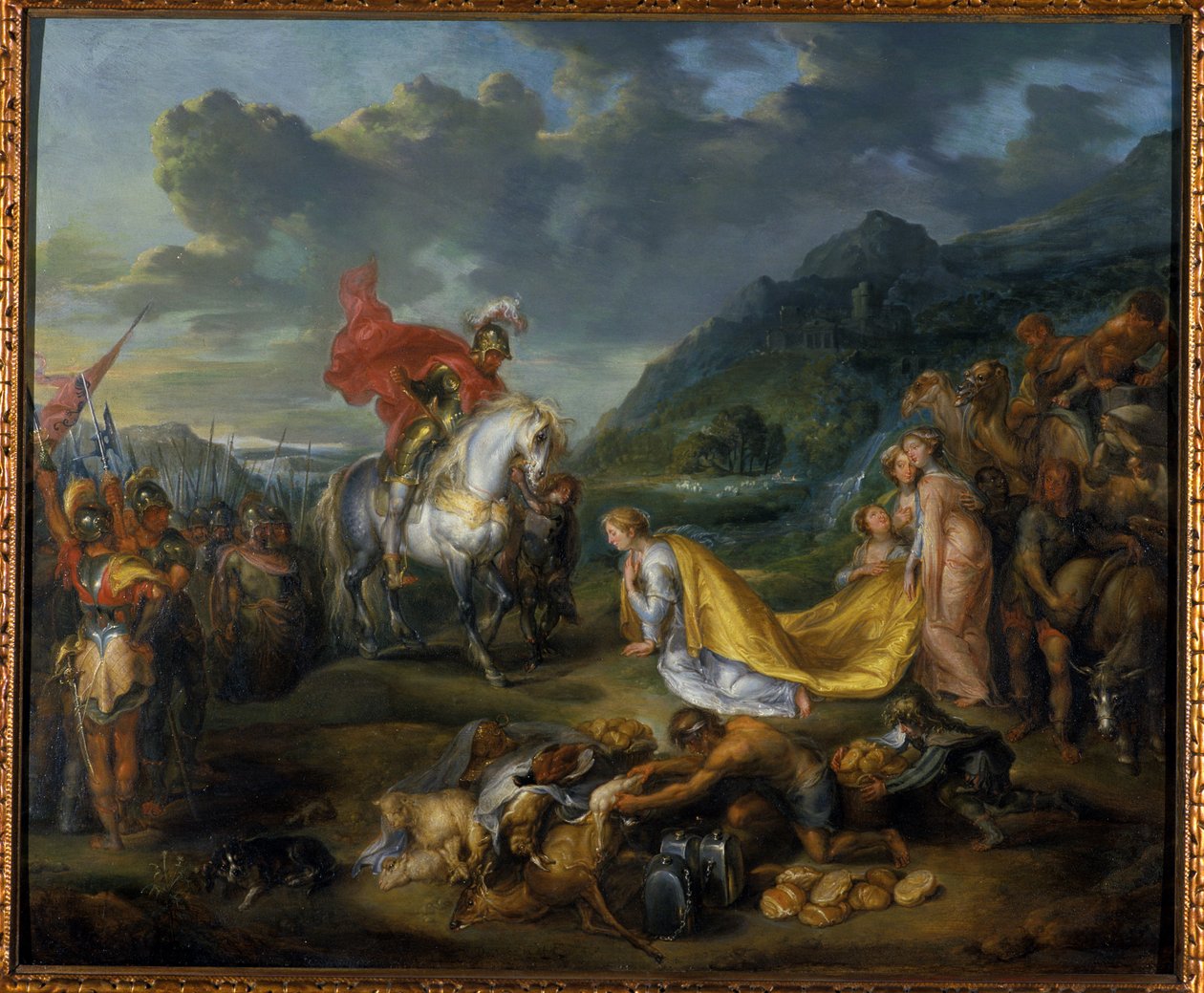 Abigail Dávid előtt, 1640 alkotó: Simon de Vos