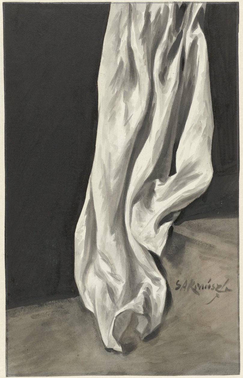 Draperiestudie alkotó: Simon Andreas Krausz