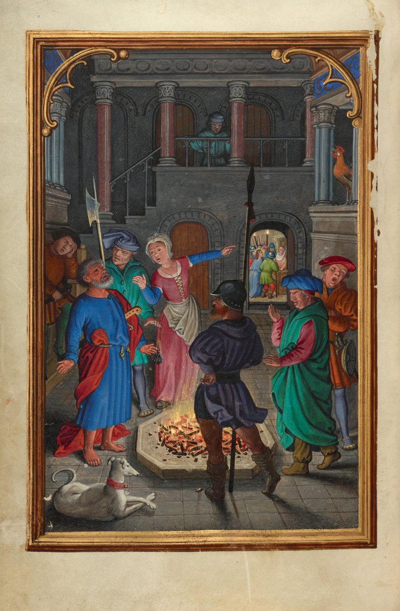 Szent Péter tagadása alkotó: Simon Bening